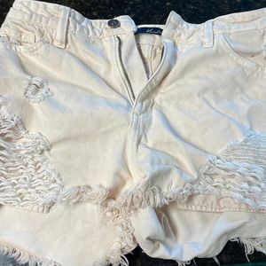 Distressed shorts